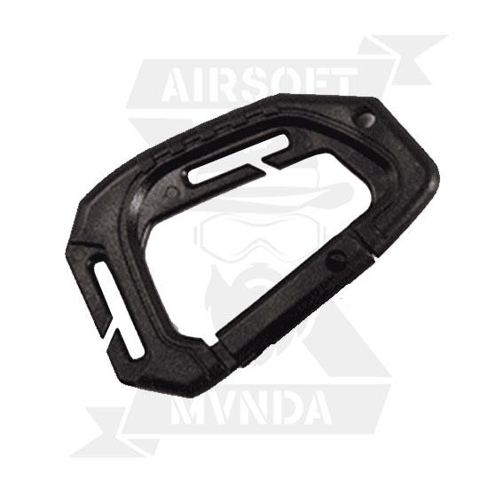 MOSQUETON ASP TIPO D ABS NEGRO