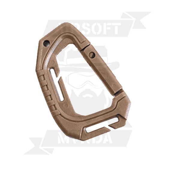 MOSQUETON ASP TIPO D ABS TAN