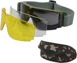 GAFAS PRTECCION RK5 CON 3 LENTES VERDE - Imagen 2