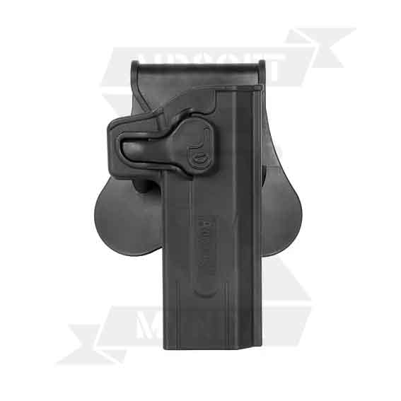 PISTOLERA AMOMAX RIGIDA HI-CAPA DIESTRO NEGRO