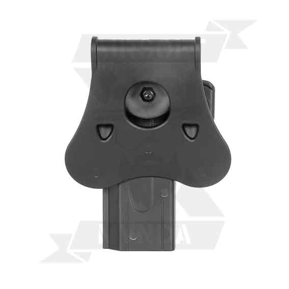 PISTOLERA AMOMAX RIGIDA HI-CAPA DIESTRO NEGRO - Imagen 3