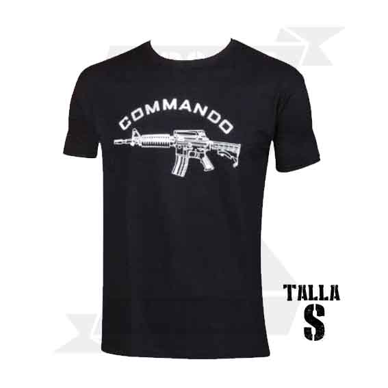 CAMISETA COMMANDO M4 NEGRA (S)