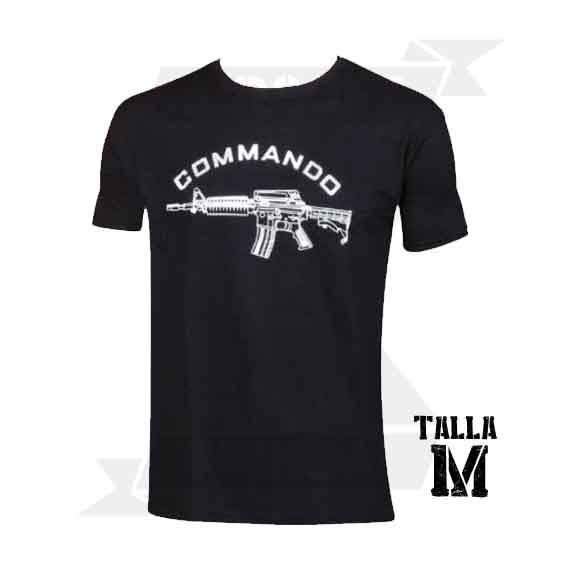 CAMISETA COMMANDO M4 NEGRA_(M)