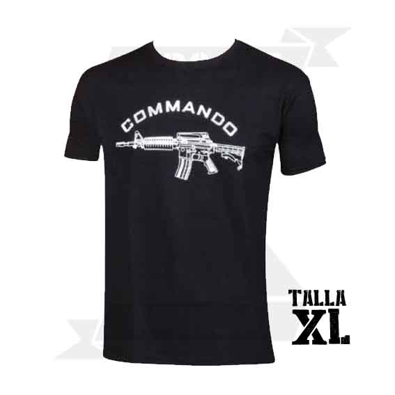 CAMISETA COMMANDO M4 NEGRA (XL) - Imagen 2