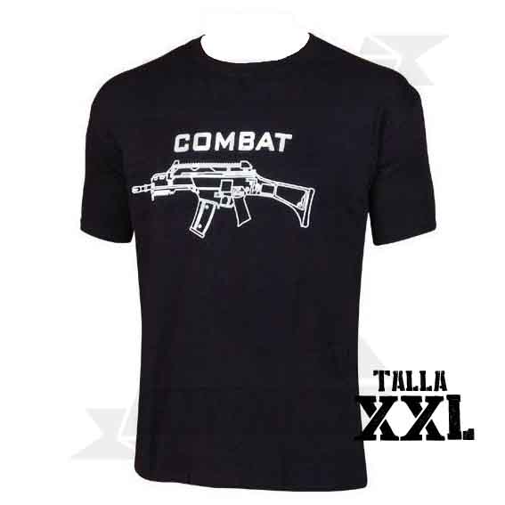CAMISETA COMBAT G36 NEGRA (XXL)