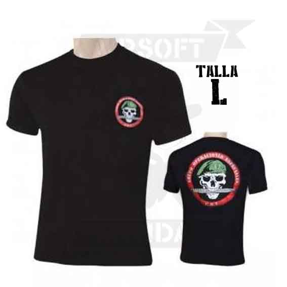 CAMISETA GOES CALAVERA CUCHILLO NEGRA (L)