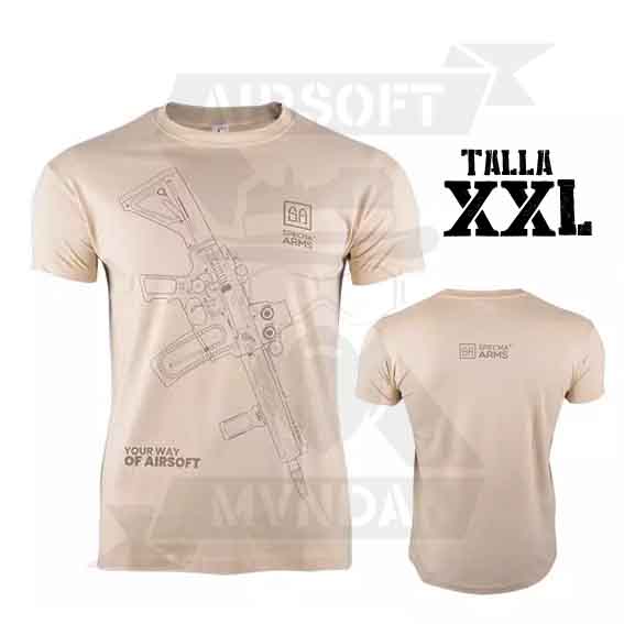 CAMISETA SPECNA ARMS M4 TAN (XXL)