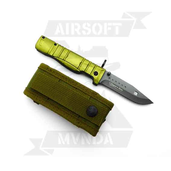 NAVAJA K25 TIPO BAYONETA 9.3cm VERDE - Imagen 2
