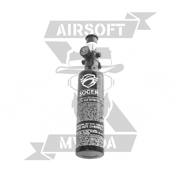 BOTELLA HPA SOGER  0,21L ALUMINIO  + REGULADOR SOGER 3000PSI