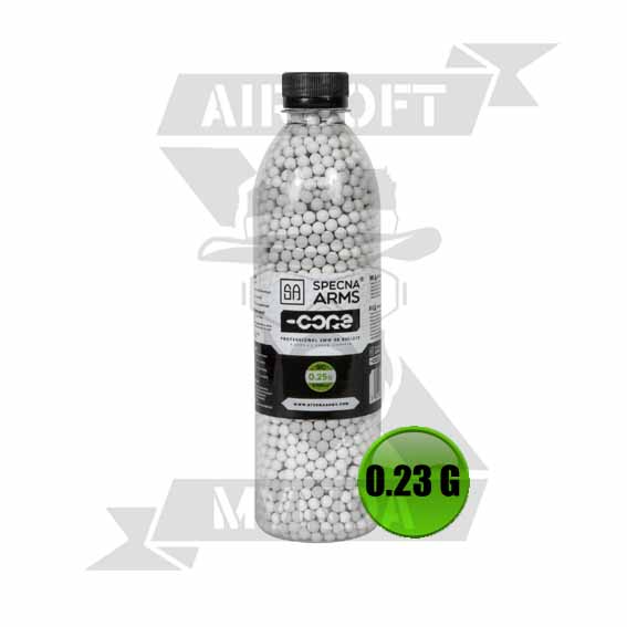 BOLAS SPECNA ARMS CORE BIO 0.23G BOTE 3000PCS BLANCA