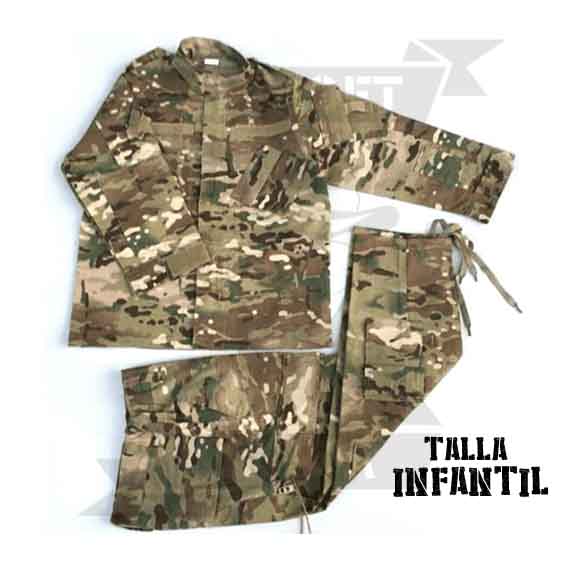 UNIFORME COMPLETO MULTICAM INFANTIL (120cm)