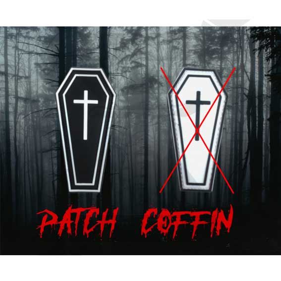 PARCHE 3D ATAUD NEGRO