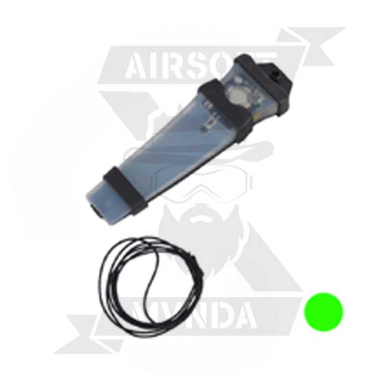 SE&Ntilde;AL LUMINOSA LUZ VERDE CON VELCRO NEGRA 