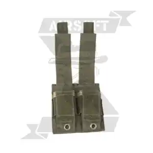 POUCH PORTACARGADOR PISTOLA DOBLE MIL-TEC MOLLE VERDE - Imagen 3