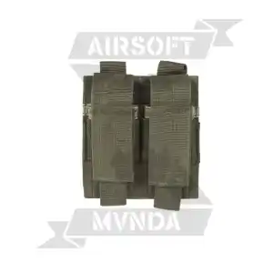 POUCH PORTACARGADOR PISTOLA DOBLE MIL-TEC MOLLE VERDE - Imagen 1