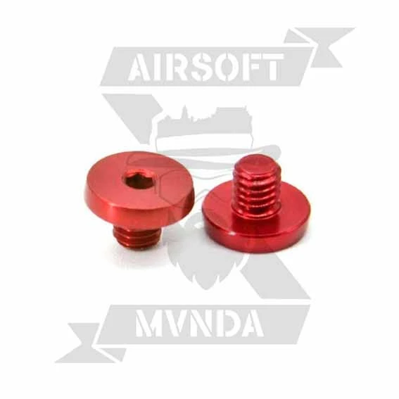 TORNILLO GRIP AIP ALUMINIO CNC 7075 TIPO 5 PARA TM 5.1/4.3 ROJO