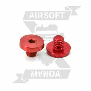 TORNILLO GRIP AIP ALUMINIO CNC 7075 TIPO 5 PARA TM 5.1/4.3 ROJO - Imagen 1