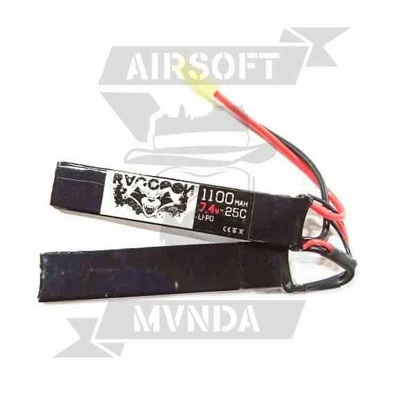 BATERIA RACCOON 7.4V 1100MAH 25C 2X