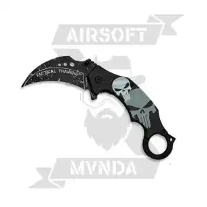 NAVAJA ALBAINOX KARAMBIT ENTRENAMIENTO PUNISHER NEGRA - Imagen 1