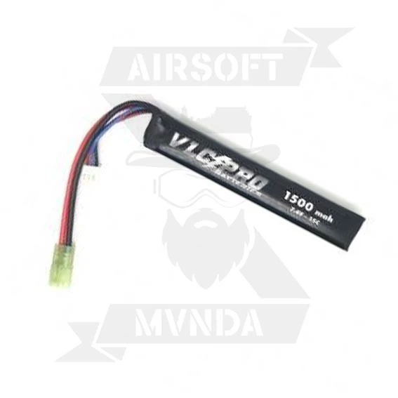 BATERIA VLC-PRO LIPO 7.4V 1500MAH 15C 1STICK