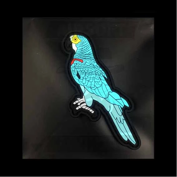 PARCHE LORO AZUL