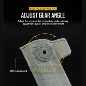 PISTOLERA RIGIDA 1911 NEGRA GB-44-BK DIESTRO - Imagen 6