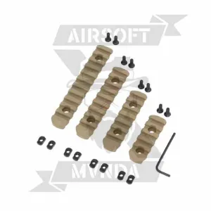 PACK DE 4 RAILES M-LOCK TAN - Imagen 1