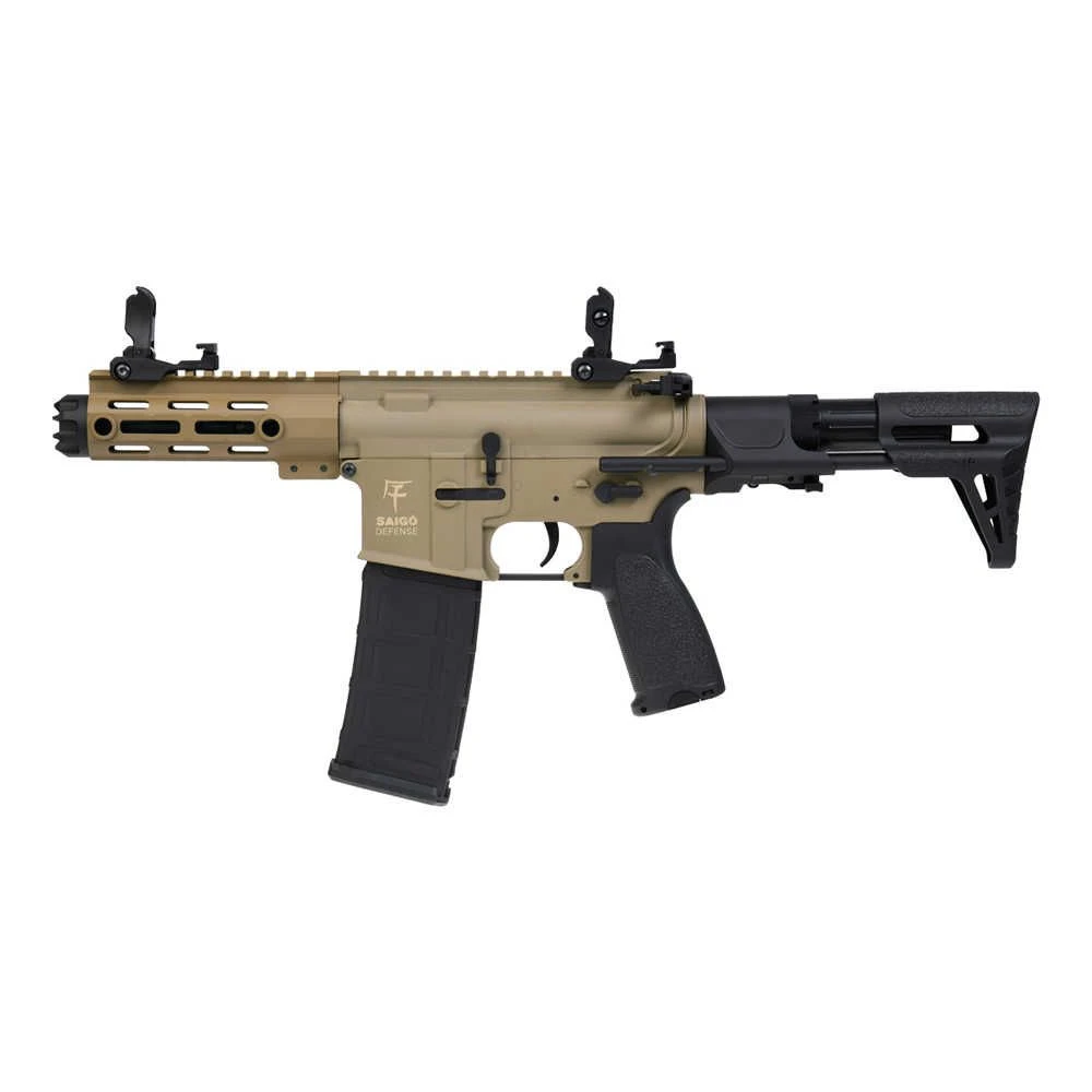FUSIL SAIGO DEFENSE RONIN AEG COMBO TAN