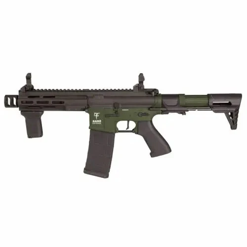 FUSIL BUSHIDO REI SAIGO DEFENSE AEG VERDE / NEGRA