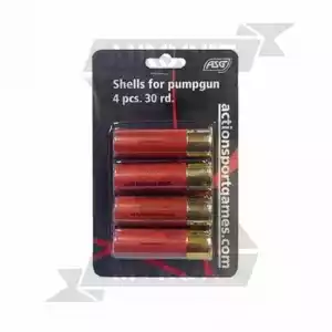 CARTUCHOS ESCOPETA ASG 30RDS 4PCS ROJO - Imagen 1