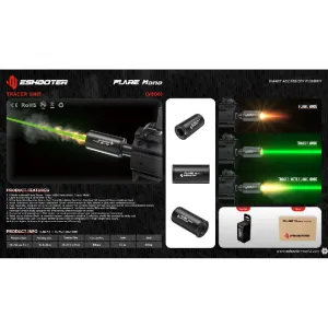 TRAZADOR E-SHOOTER FLARE MONO V800 NEGRO - Imagen 3
