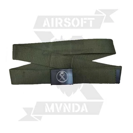 CINTURON BARBARIC HEBILLA METALICA GUARDIA CIVIL VERDE