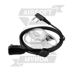 AURICULAR TRANSPARENTE CON MICROFONO Y PTT - Imagen 1