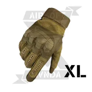 GUANTES TACTICOS PROTECCION NUDILLO EXTRA TAN XL - Imagen 1