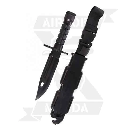 BAYONETA DUMMY M9 DE GOMA NEGRO