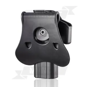 PISTOLERA AMOMAX RIGIDA GLOCK 17 DIESTRO NEGRA - Imagen 3