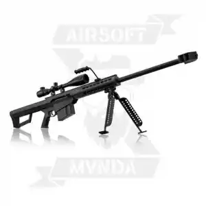 PACK SNIPER LANCER TACTICAL LT-20 Muelle M82 1,5J + VISOR 4x40 + BIPODE- NEGRO (TIPO BARRET M82) - Imagen 3