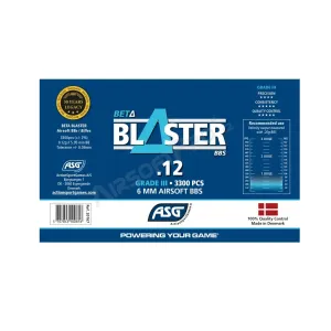 BOLAS ASG 0.12G NO BIO 3200rds AMARILLA - Imagen 3