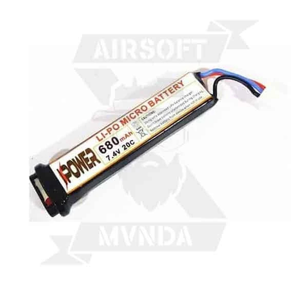 BATERIA PISTOLA IPOWER 7.4V 680MHA 20C