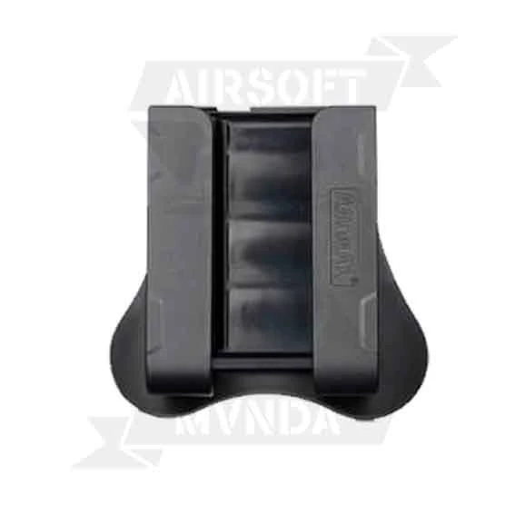 PORTACARTUCHOS AMOMAX RIGIDO AJUSTABLE NEGRO