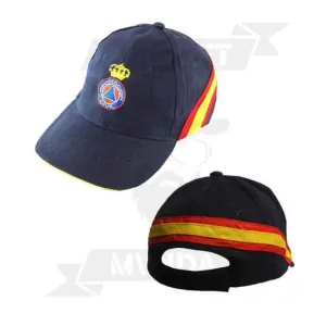 GORRA ESPAÑA BORDADA PROTECCION CIVIL MARINO - Imagen 1