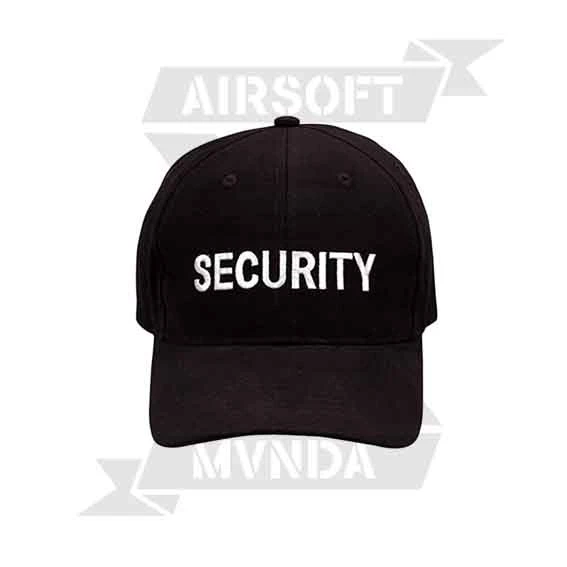 GORRA SECURITY BORDADO MAX NEGRA