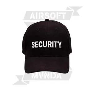 GORRA SECURITY BORDADO MAX NEGRA - Imagen 1