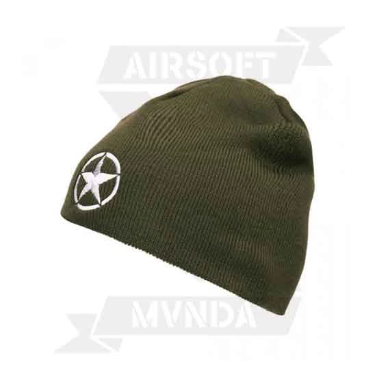 GORRO ACRILICO FOSTEX ESTRELLA CIRCULO VERDE