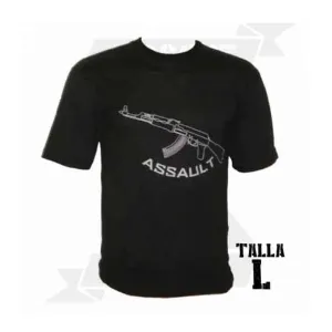 CAMISETA ASSAULT AK47 NEGRA (L) - Imagen 1