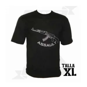 CAMISETA ASSAULT AK47 NEGRA (XL) - Imagen 1