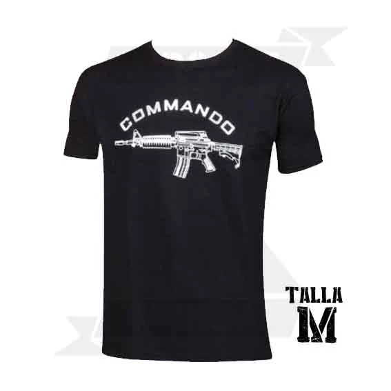 CAMISETA COMMANDO M4 NEGRA_(M)