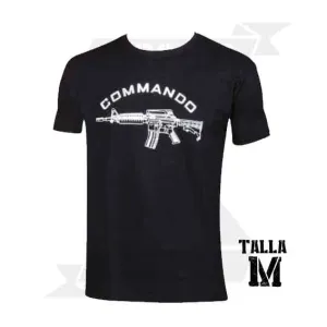 CAMISETA COMMANDO M4 NEGRA_(M) - Imagen 1