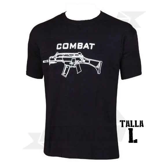 CAMISETA COMBAT G36 NEGRA (L)