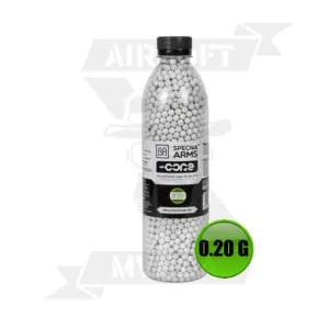 BOLAS SPECNA ARMS CORE BIO 0.20G BOTE 3000PCS BLANCA - Imagen 1